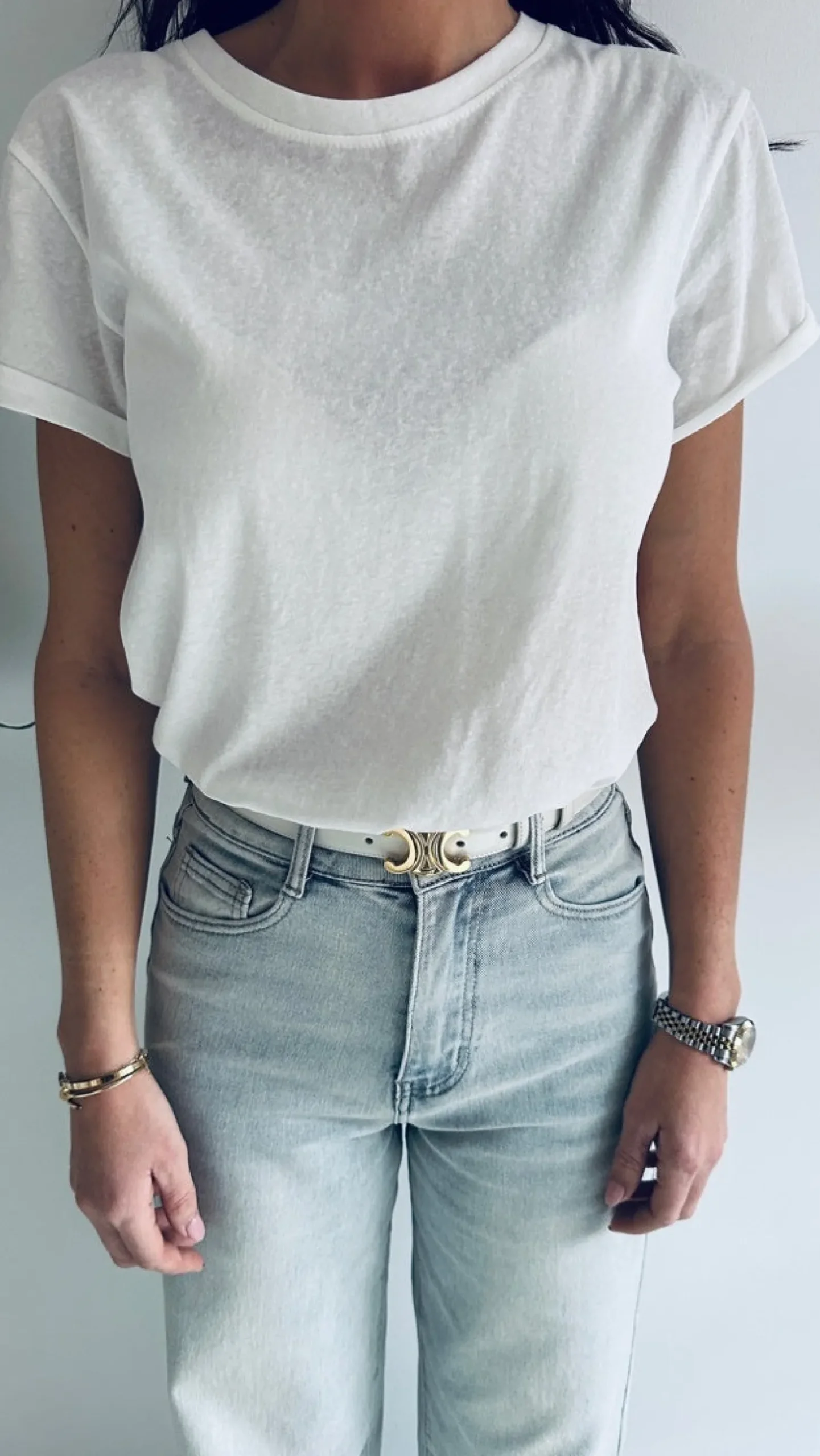 ALINE BASIC WHITE T-SHIRT