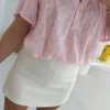 AMANDA PINK SPRING BLOUSE