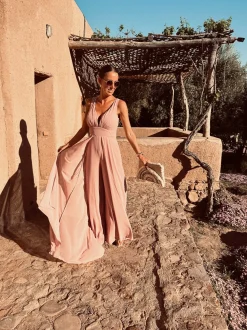 ANNIA OLD PINK JUMPSUIT-DRESS