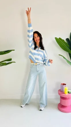 ANOUSHKA'S FAVORITE STRIPED PULLOVER