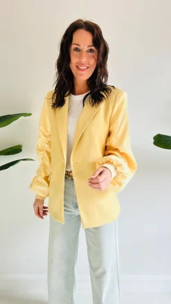 ANOUSHKA'S FAVORITE YELLOW BLAZER