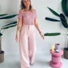 AURELIE PINK CLASSIC PANTS