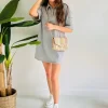 AURORA GREY T-SHIRT DRESS