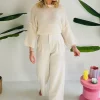 AVA WHITE MOHAIR PULLOVER