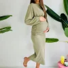 BABETTE KHAKI LONG DRESS