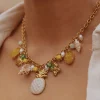 BARAKA TROPICAL GOLD PINEAPPLE NECKLACE