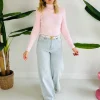 BASIC PINK RIBBED PULL