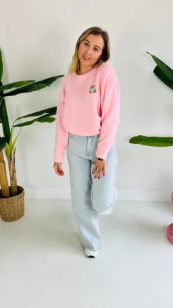 BEAR IN MIND PINK PULLOVER