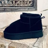 BLACK SUEDE FAUX UGGS