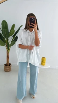 BOBBIE WHITE SPRING BLOUSE