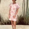 DALIASA PINK FLOWER DRESS