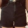 DIABLO BLACK DENIM SHORT