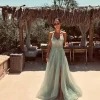 DOUNIA MINT BEADS GLITTER DRESS
