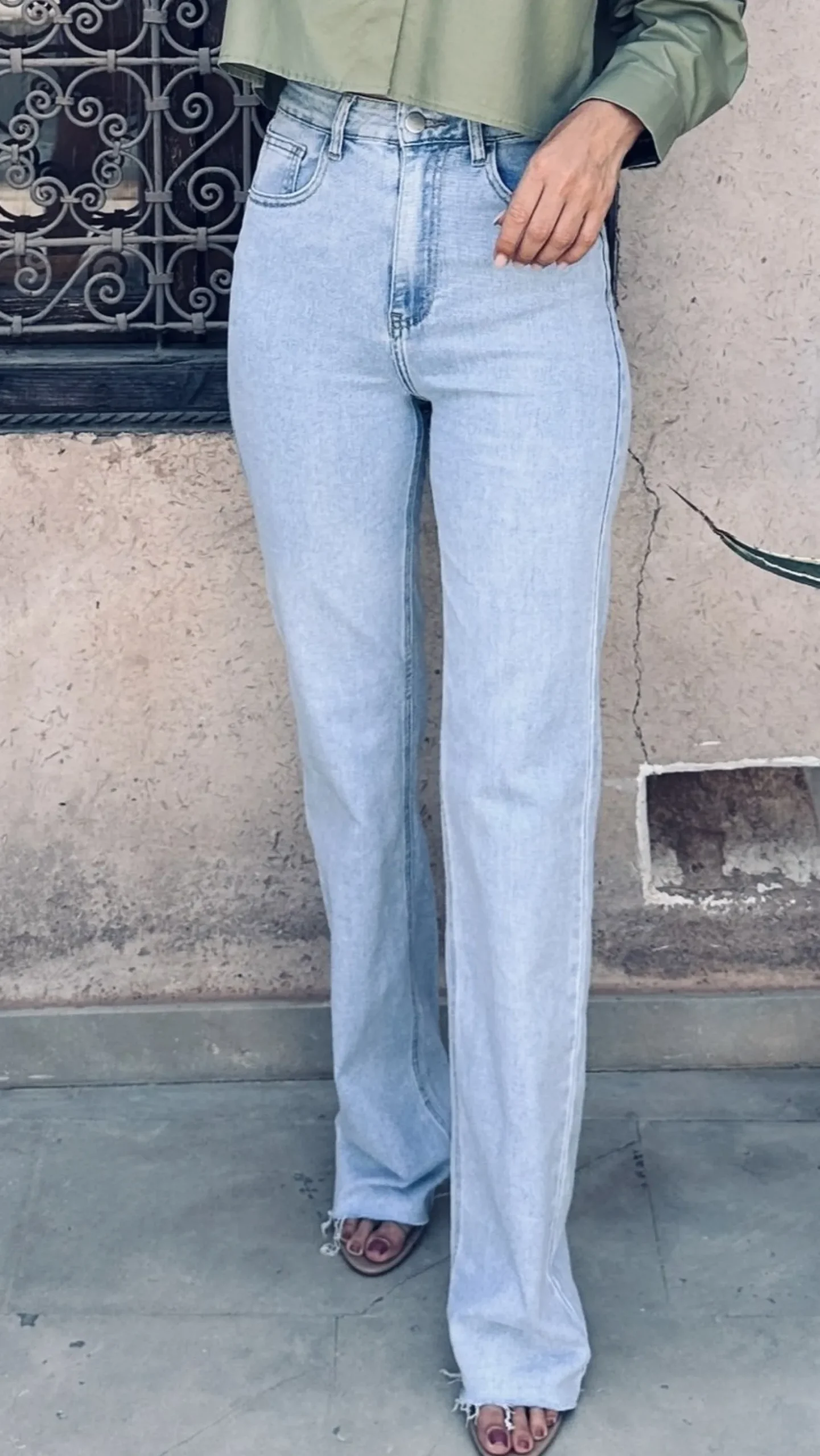 EXTRA LONG WIDE LEG JEANS 2399