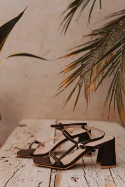 FAYZA BROWN HEELS