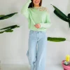 FLORAL DREAM GREEN PULLOVER
