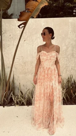 FLORENCIA ROSE OFF-SHOULDER DRESS