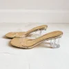 GOLD CLEAR HEELS