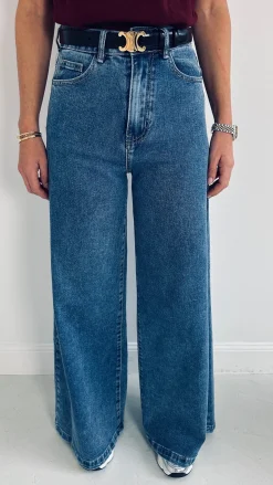 GREY WIDE LEG JEANS 8550-2