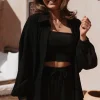 HAKIMA BLACK TWO-PIECE SET