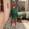 HAKIMA GREEN TWO-PIECE SET