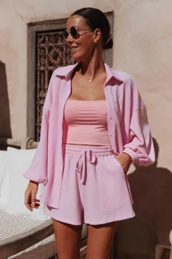 HAKIMA LIGHT PINK TWO-PIECE SET
