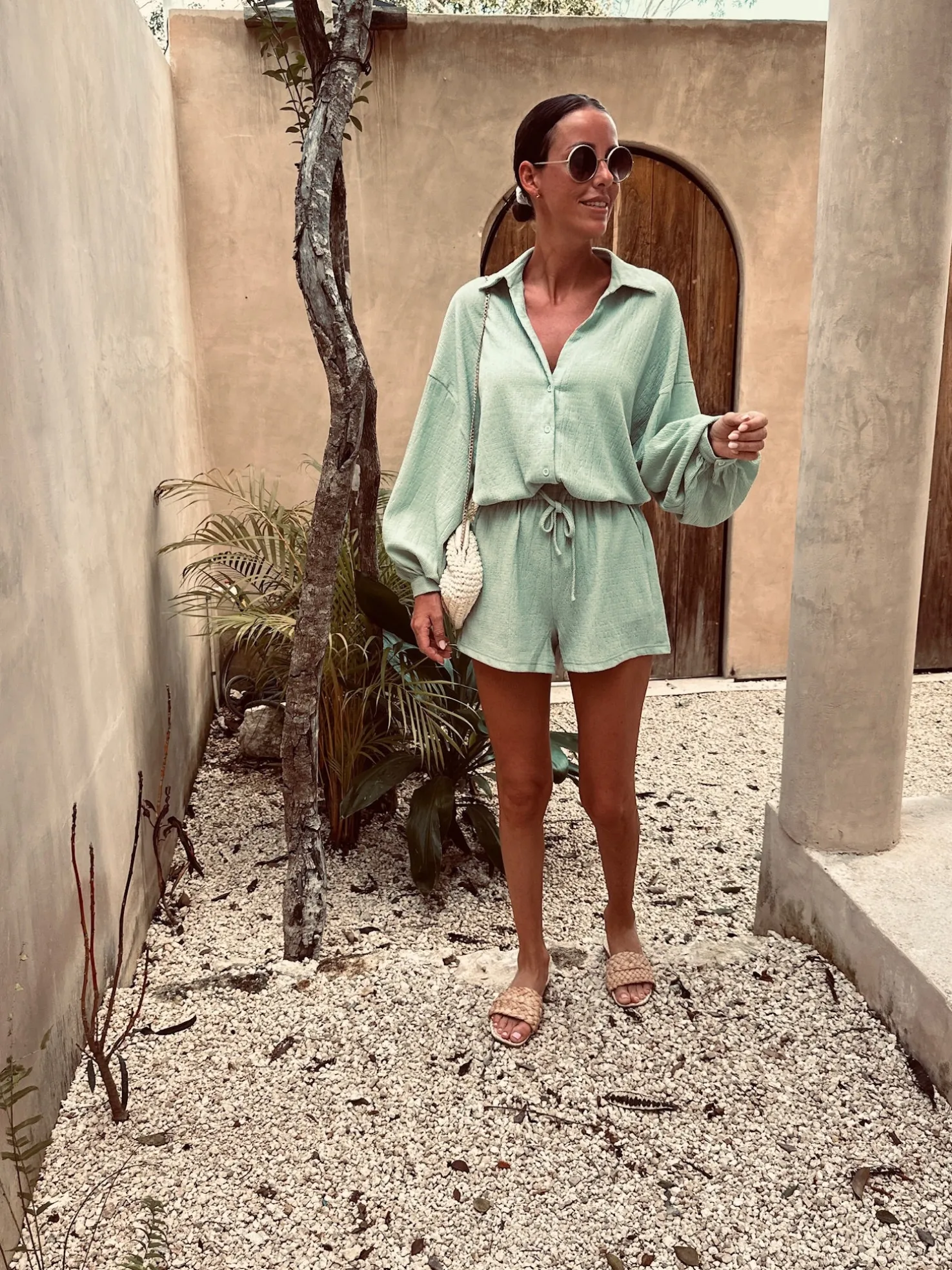 HAKIMA MINT TWO-PIECE SET