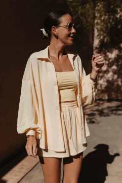 HAKIMA YELLOW TWO-PIECE SET