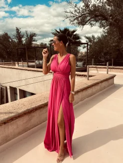 JENA MAGENTA BRIDAL DRESS