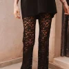 JUANA BLACK LACE PANTS