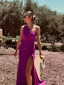 KARLA MAGENTA TRAIL DRESS