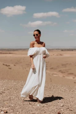 KHALIFA ECRU DRESS