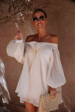 KOUTOUBIA BEIGE BLOUSE DRESS