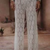 LOUA ECRU LACE PANTS