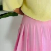 LUNA PINK PLISSÉ SKIRT