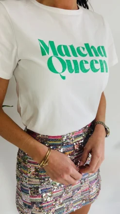 MATCHA QUEEN WHITE T-SHIRT
