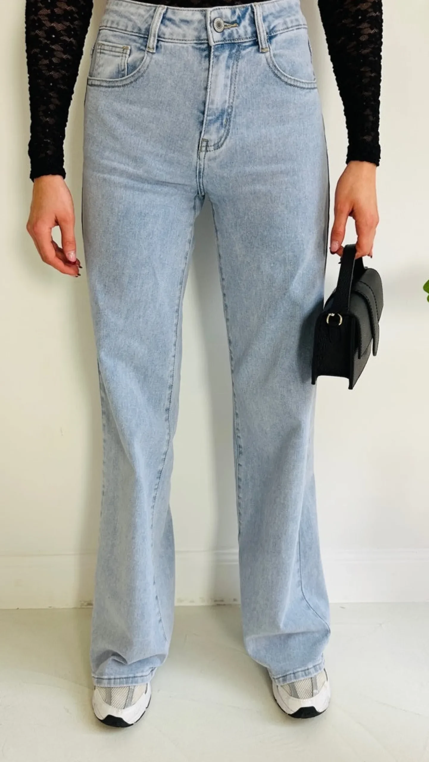 MID WAIST EXTRA LONG WIDE LEG 8558-1
