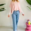 MIRABELLE PEACH V-NECK PULL