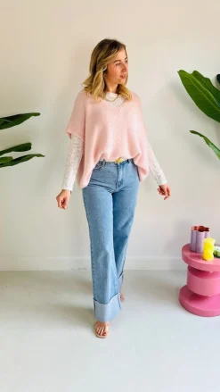 MIRABELLE PEACH V-NECK PULL