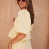 MOUNIA YELLOW FLOWER BLOUSE