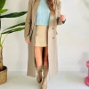 MUSTHAVE TAUPE LONG BLAZER