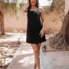 NAIMA BLACK BOW DRESS