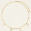 NECKLACE WITH RHINESTONE LOVE LETTERS