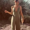 NICOLE KHAKI JUMPSUIT