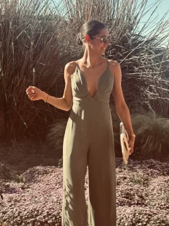 NICOLE KHAKI JUMPSUIT