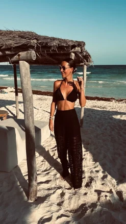 NOCHE BLACK LACE PANTS