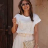 NOMAD WHITE CROCHET T-SHIRT