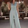 NOURAH LUXE MINT JUMPSUIT