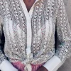 OLAYA BEIGE CROCHET BLOUSE