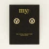 OORRINGEN MET STRASS LETTER A